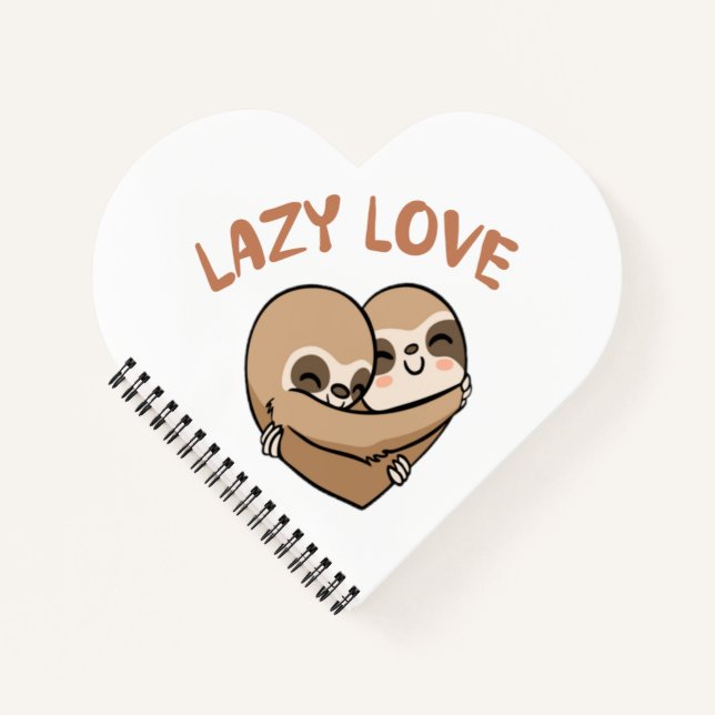 Lazy Liebe Notizbuch (Vorderseite)