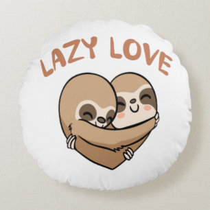 Lazy Liebe Rundes Kissen
