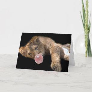 Lazy Lion Dankeskarte