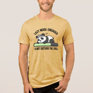 Lazy-Modus-aktiviert-Panda-Chill-lustiges-Geschenk Tri-Blend Shirt
