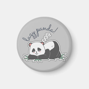Lazy Panda Magnet