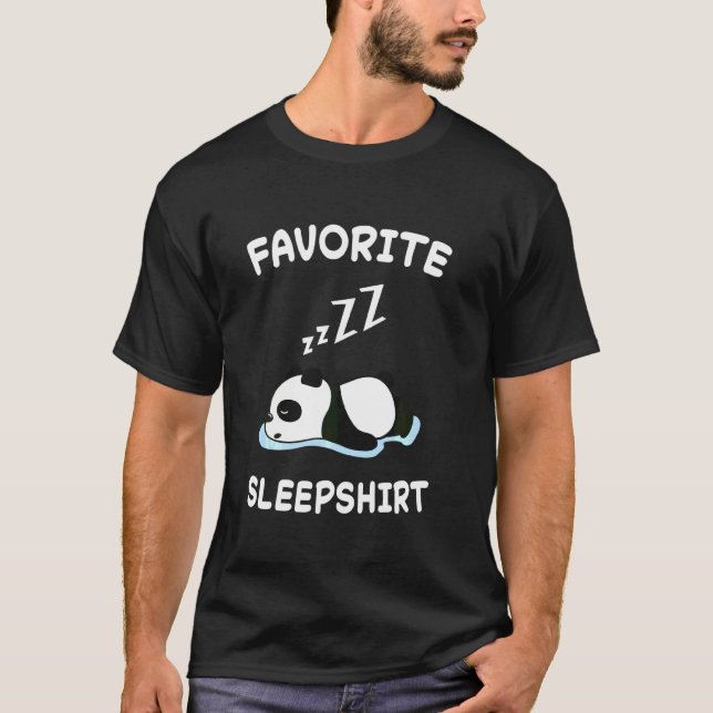 Lazy Panda Pandas Nickerchen Schlafsleep Pajamas P T-Shirt (Vorderseite)