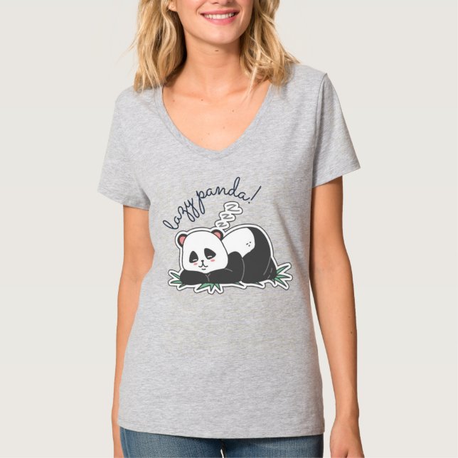 Lazy Panda T-Shirt (Vorderseite)
