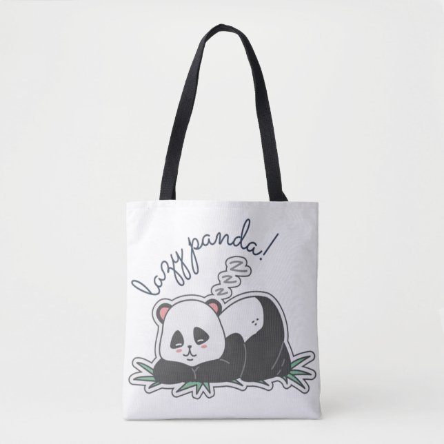 Lazy Panda Tasche (Vorderseite)