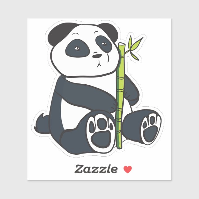 "Lazy Panda Vibes" Süße Tier-Aufkleber Aufkleber (Blatt)