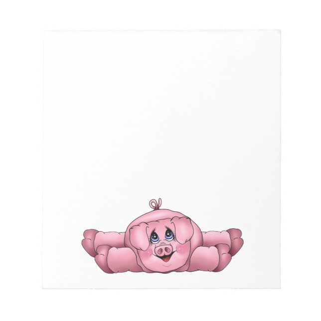Lazy Piggy Notepad Notizblock (Vorderseite)