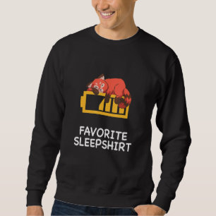 Lazy Red Panda Pandas Nickerchen Schlafschlafen Pa Sweatshirt