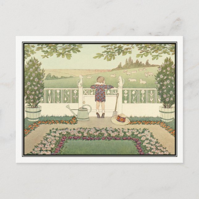 Lazy Sheep von H. Willebeek Le Mair Postkarte (Vorderseite)