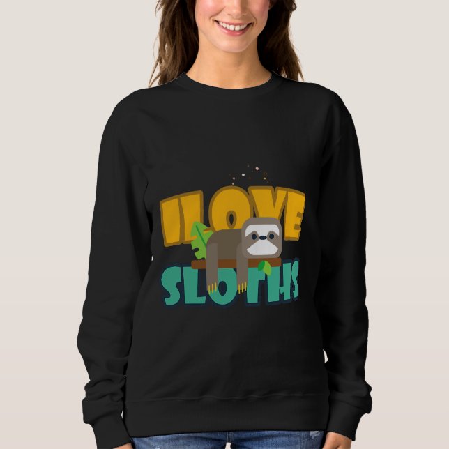 Lazy Sloth 53 Sweatshirt (Vorderseite)