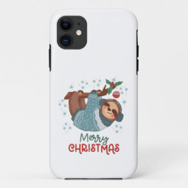 Lazy Sloth Christmas Case-Mate iPhone Hülle