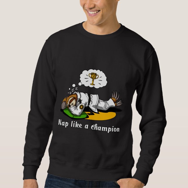 Lazy Sloth Karate Sweatshirt (Vorderseite)