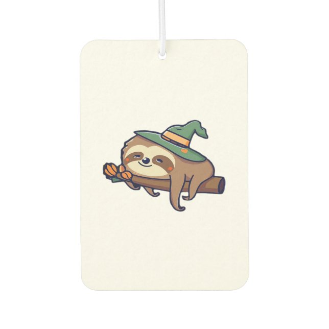 lazy sloth kawaii Classic T-Shirt Autolufterfrischer (Vorderseite)