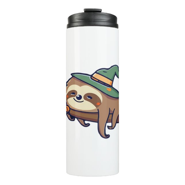 lazy sloth kawaii Classic T-Shirt Thermosbecher (Vorderseite)