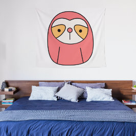 Lazy Sloth Wandteppich
