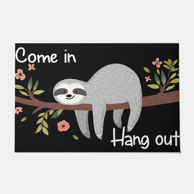 Lazy Sloth Welcome Doormat - Indoor Fußmatte (Vorderseite)