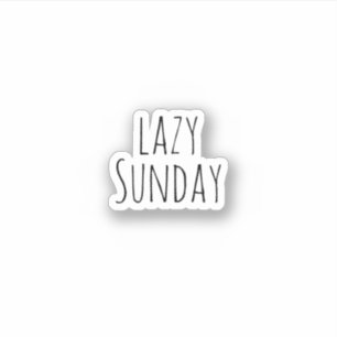 Lazy Sunday, ästhetisch  Aufkleber