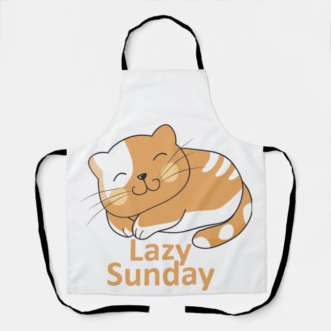 "Lazy Sunday, Happy Heart Schürze (Vorderseite)