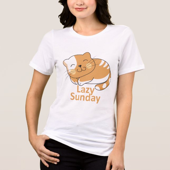 "Lazy Sunday, Happy Heart" T - Shirt (Vorderseite)