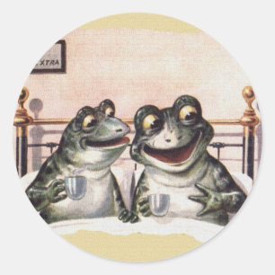 Lazy Sunday Morning Runder Aufkleber