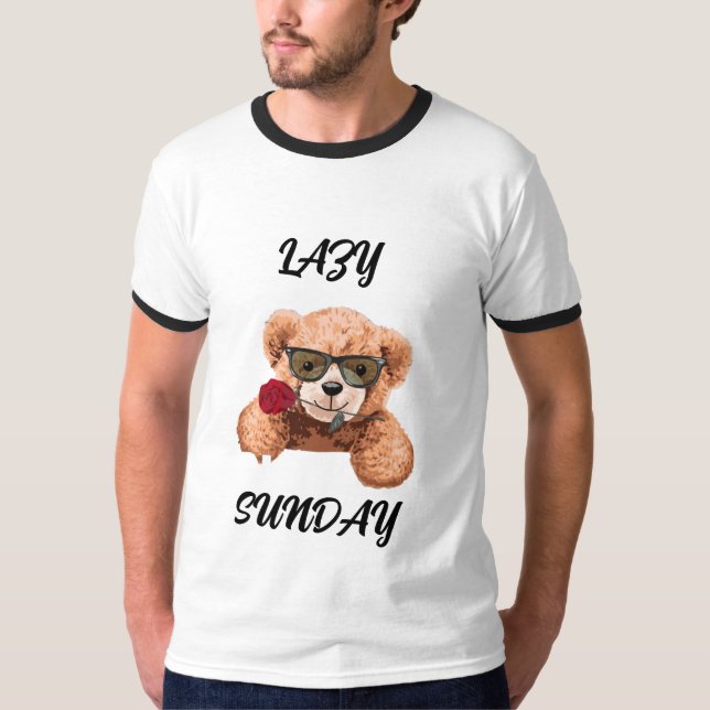Lazy Sunday Sunday Mood Stay Cozy Weekend Vibes Ch T-Shirt (Vorderseite)