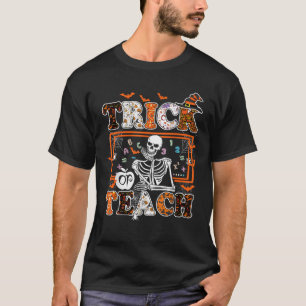 Lazy Teacher Halloween Kostümtrick oder Teach Wome T-Shirt