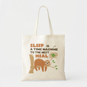 Lazybone Sloth, die Lieben zu essen & köstliche Sp Tragetasche