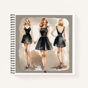 LBD Essence - Little Black Dress Fashion Diary Notizbuch