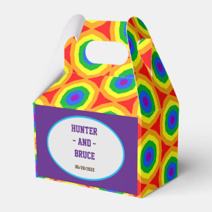 LBGTQA+ Rainbow Circle Design Geschenkschachtel