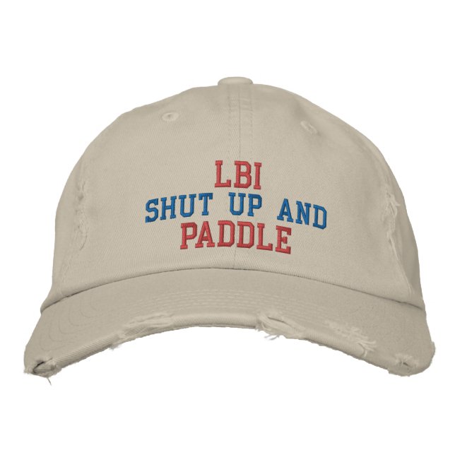 LBI SCHLIESST UND PADDLE HAT BESTICKTE BASEBALLKAPPE (Vorderseite)