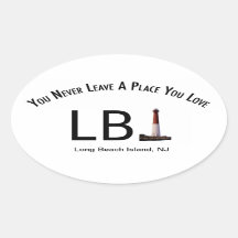 LBI Sticker Long Beach Island, NJ Lighthouse