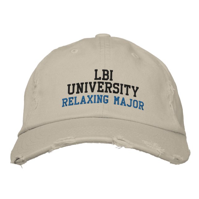 LBI UNIVERSITY BESTICKTE BASEBALLKAPPE (Vorderseite)