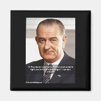 LBJ und "Wissen, was richtig ist" Zitat zum Kühlsc