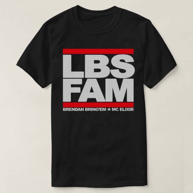 Lbs Traditions-Schwarzes T-Shirt (Design vorne)