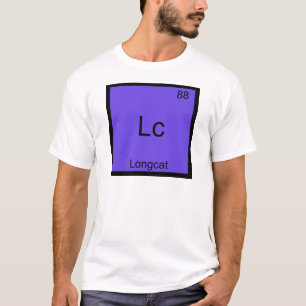 Lc - Longcat Lustiges Chemie-Symbol Meme T-Shirt