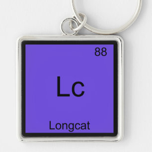Lc - Longcat Lustiges Chemie-Symbol Meme T-Shirt Schlüsselanhänger