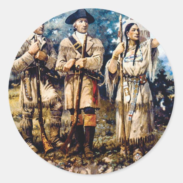 LC und Reise Runder Aufkleber (Vorderseite)