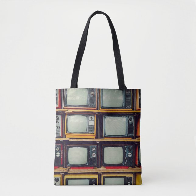 LCD-Bildschirm für das alte Retro-Fernsehen Tasche (Vorderseite)