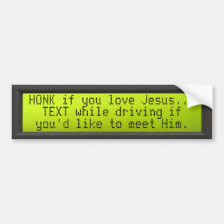 LCD_panel, HONK wenn Sie Liebe Jesus… Autoaufkleber