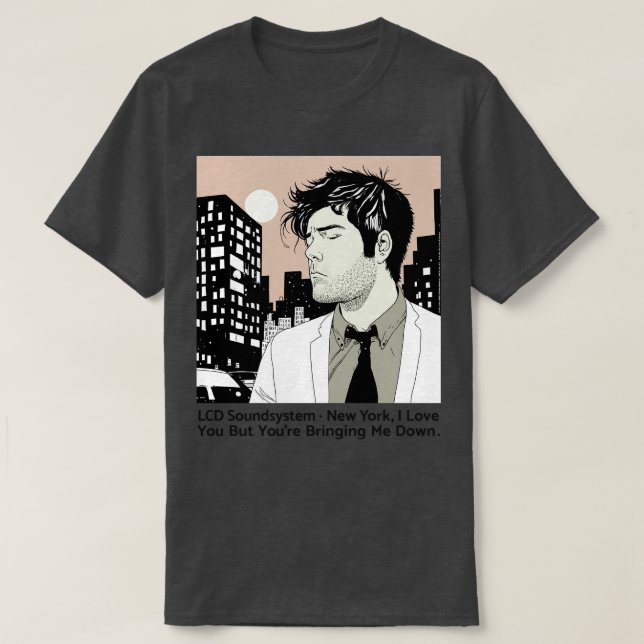 LCD-Soundsystem Retro-Stil Lüfterdesign T-Shirt (Design vorne)