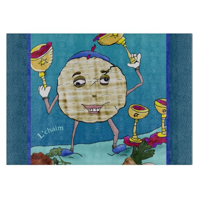 L'Chayim Matzah Schneidebrett (Vorderseite)