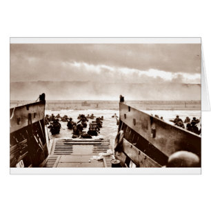 LCIs Soldaten Wading Ashore