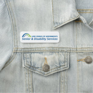 LCOG Logo-Button für Senior- und Behindertendienst Namensschild