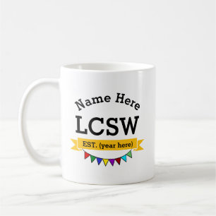LCSW-Tasse Lizenzierte klinische Sozialarbeiterin/ Kaffeetasse