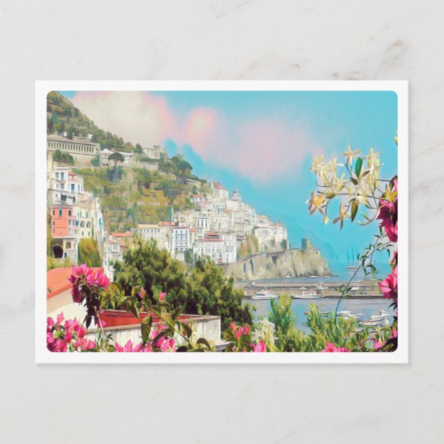 ldp AMALFI - Panorama - Küste von Amalfi - Postkarte (Vorderseite)