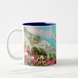 ldp AMALFI - Panorama - Küste von Amalfi - Zweifarbige Tasse