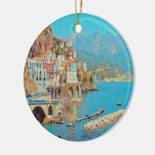 ldp ATRANI.- Amalfi Küste - Keramik Ornament