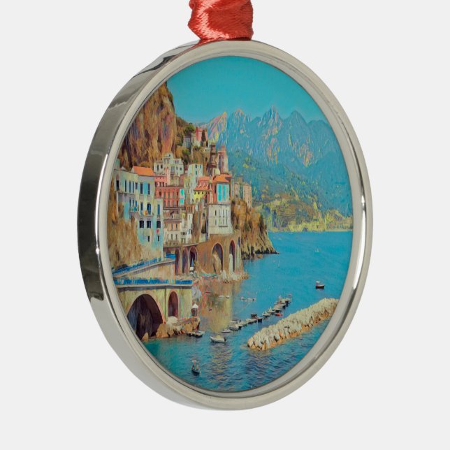 ldp ATRANI.- Amalfi Küste - Ornament Aus Metall (Rechts)