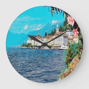 ldp BELLAGIO - Comer See - Große Wanduhr