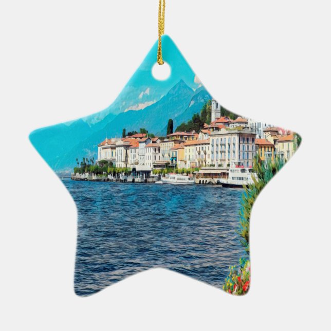ldp BELLAGIO - Comer See - Keramik Ornament (Vorne)