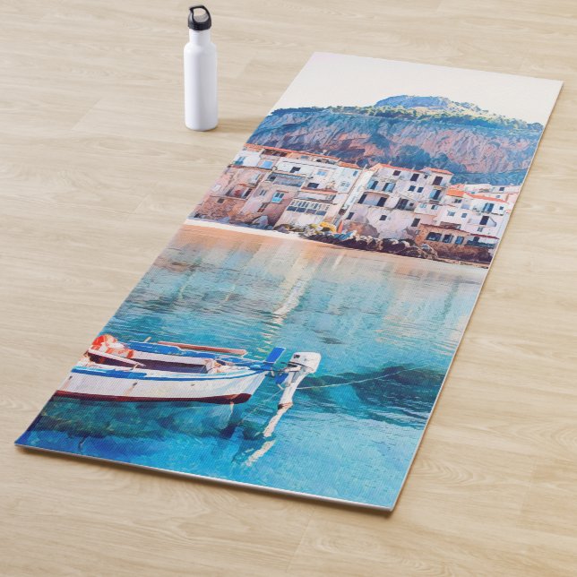 ldp CEFALæ- Sizilien - Strand - Panorama Yogamatte (Beispiel)